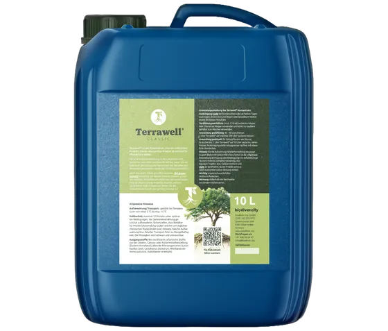 Terrawell® Classic in a blue 10-liter canister